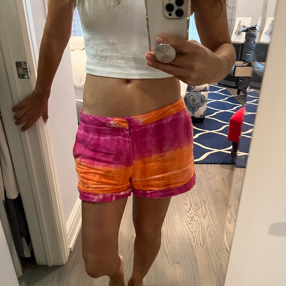 Calypso St. Barth tie dye linen short